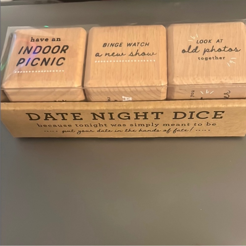 Demdaco Date Night Activity Dice Set - Brown